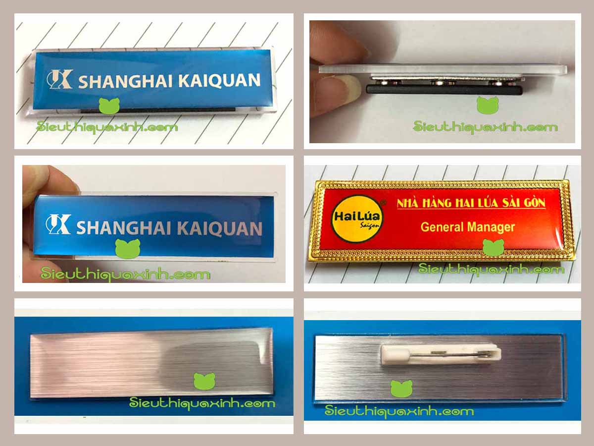 Bảng tên nhân viên mẫu mới bền vượt thời gian